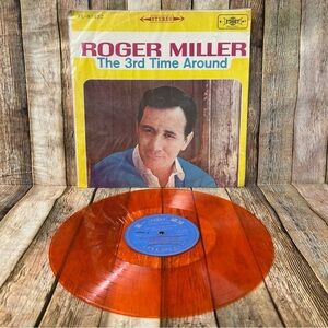 Vintage Roger Miller, The 3rd Time Around, -Rare Orange Bootleg LP Record